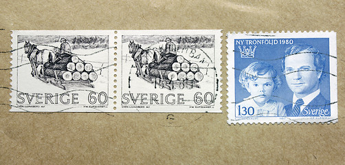 Image showing Swedish Stamps