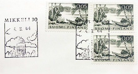 Image showing Finnish Stamps