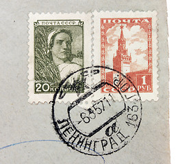 Image showing Two Soviet Stamps