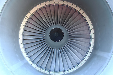 Image showing airplane turbine