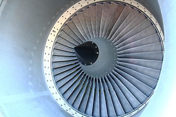 Image showing airplane turbine