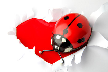 Image showing valentine heart background