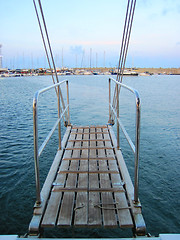 Image showing open sea from the ship 