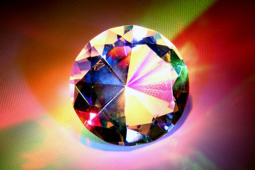 Image showing diamond with rainbow colors