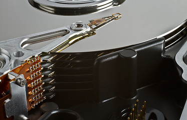 Image showing Server hard disk drive in close up