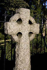 Image showing roughly-cut stone cross