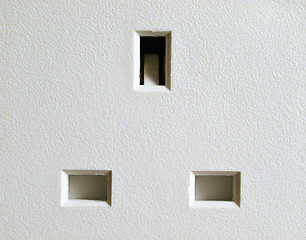 Image showing British plug socket