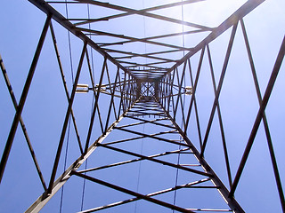 Image showing Trasmission line tower