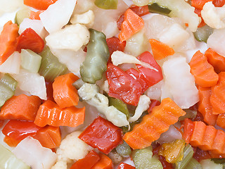 Image showing Mixed vegetables