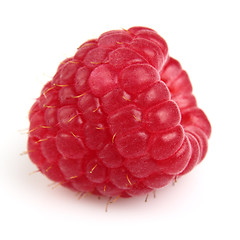 Image showing One fresh raspberry