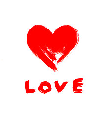 Image showing abstract love symbol