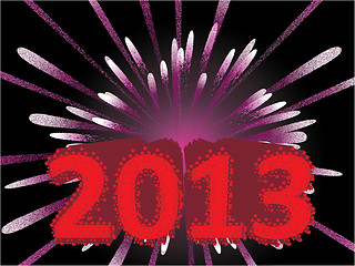 Image showing new year 2013 background