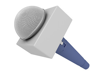 Image showing Reporter microphone