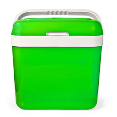 Image showing Green Car fridge