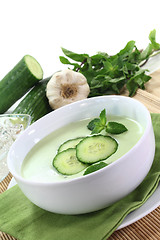 Image showing Cucumber soup