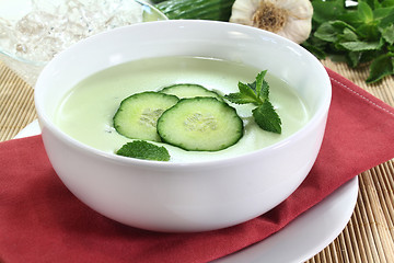 Image showing Cucumber soup