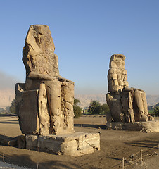 Image showing Colossi of Memnon in Egypt