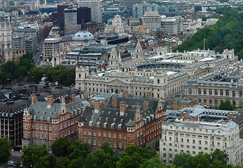 Image showing aerial view of London