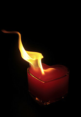 Image showing burning heart flame