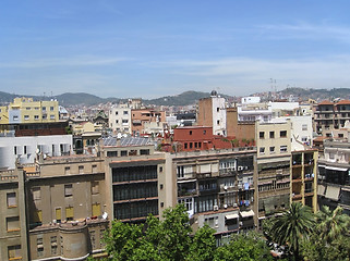 Image showing Barcelona city view