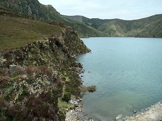 Image showing idyllic waterside scenery