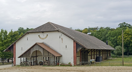 Image showing farmstead in cloudy ambiance