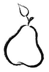 Image showing sketched pear