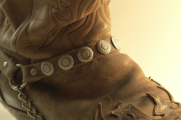 Image showing cowboy boot closeup