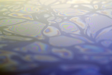 Image showing iridescent oil surface