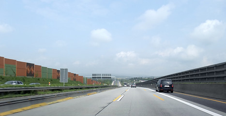 Image showing highway scenery in Southern Germany