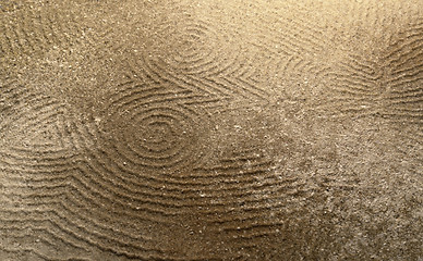 Image showing abstract owl in brown sand