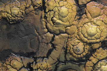 Image showing abstract brown paint structure