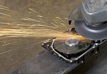 Image showing hard disk grinding