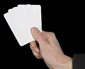 Image showing hand and spread cards