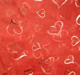 Image showing red heartshape back