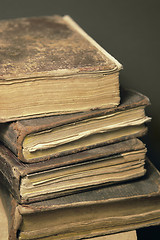 Image showing stack of historic books