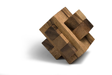 Image showing wooden 3D puzzle