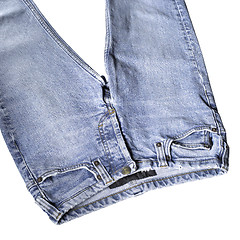 Image showing blue jeans detail