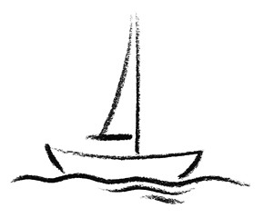 Image showing sketched boat