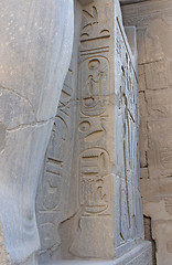 Image showing hieroglyphics at Luxor Temple in Egypt