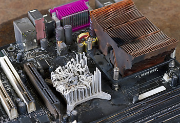 Image showing main board with molten heat sink