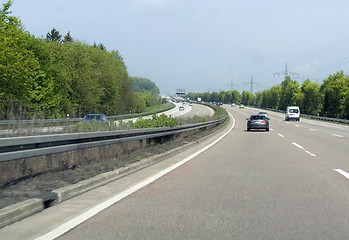 Image showing highway scenery in Southern Germany