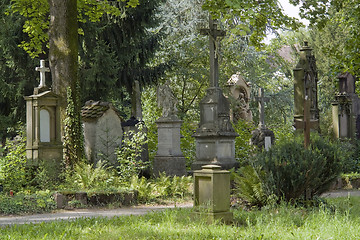 Image showing old graveyard in Freiburg