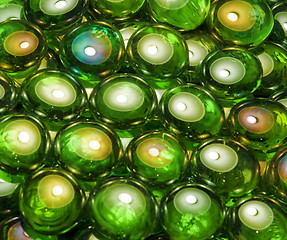 Image showing iridescent glass beads