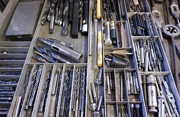 Image showing drawer and lots of tools