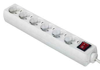 Image showing white multiple socket