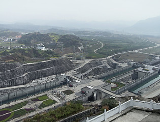 Image showing Three Gorges Dam at Yangtze River