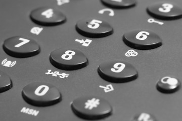 Image showing dark phone keypad