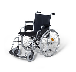 Image showing wheelchair in white back