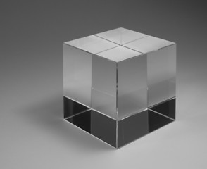 Image showing solid glass cube